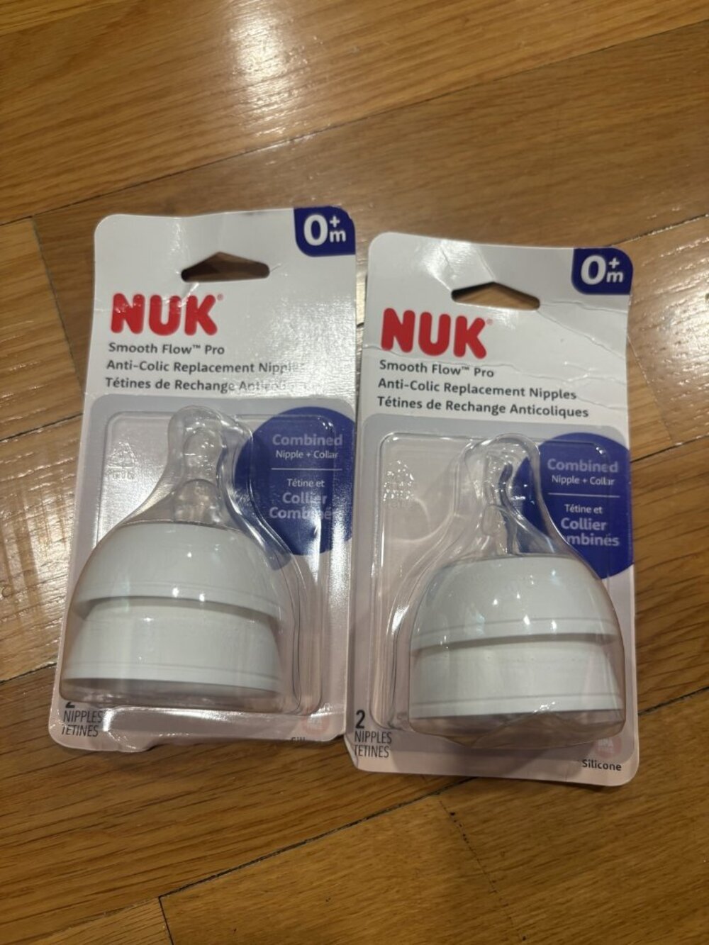 NUK Size 0 months and up NUK Smooth Flow Pro Anti-Colic Replacement Nipples 0+ M